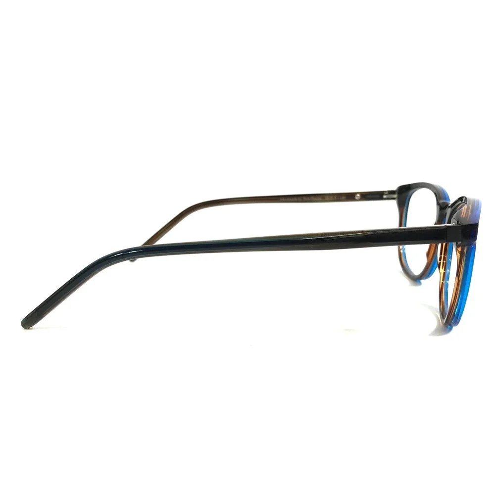 Tom Davies Eyeglasses Frame TD701 Col. 1924 Brown Blue Square Full Rim 50-19-140